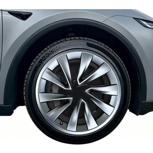 Rim Protector for Model Y Juniper 2025 2026 20” Helix Wheel, ABS+PC Wheel Rim Guard with Scratch & Scuff Protection, Prevents Curb Rash & Scratches, Clip-on Hub Protector Rings