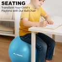 Trideer Flexible Seating for Classroom Elementary, Yoga Ball Chairs for Kids, Wobble Chair of School Supplies for Sensory Kids, Student Desk Chairs for Homeschool (Blue, 55cm)