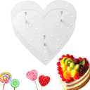 Cake Pop Stand, Acrylic Cake Pop Display Stand,17 Hole for Displaying Sweets, Cake Pops, and Lollipops at Parties Weddings, Baby Showers, Birthday, Party and Events Heart-shaped