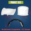 2-Pack Weatherproof Universal Security Camera Sun Rain Shade Cover Compatible with Hikvision, Nest, Ring, Arlo,LED Lights All-Weather Protection for Outdoor Dome & Bullet Cameras