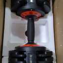 HYPATA 25/55 lbs Pair Adjustable Dumbbell Set, Adjust Dumbbell Weight for Exercises Pair Dumbbells for Men and Women in Home (55lbs-Black-1pc)