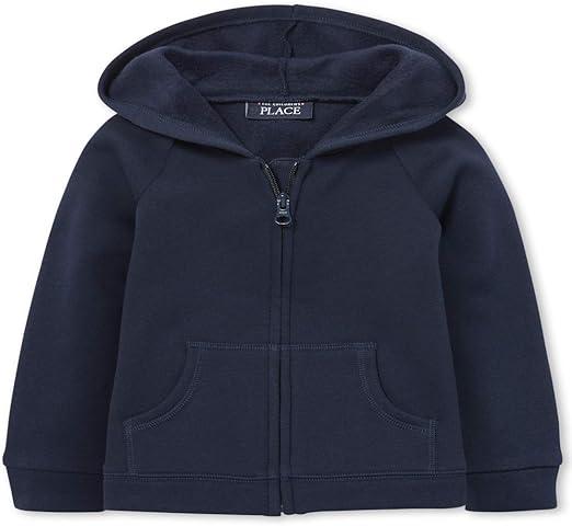 The Children's Place Uniform Fleece Zip Up Hoodie, Large