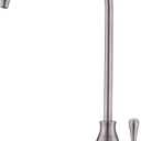 Stainless Steel Water Filter Faucet Delle Rosa Commercial Water Filtration Faucet for Under Sink Water Filter System Modern Brushed Nickel Kitchen Bar Sink Drinking Water Faucet, Non-Air Gap RO Faucets