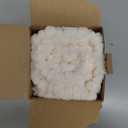 Kevin Textile Christmas Striped Corduroy Plush Texture Velvet Euro Throw Pillow Sham Cushion Cover for Chair, 24 x 24 inch (60cm), Set of 2, Creamy White