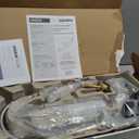 Moen Wetherly Spot Resist Brushed Nickel Two-Handle Widespread Bathroom Faucet with Valve Included, Bathroom Faucets for Sink 3-hole Deck Mounted Setup, WS84855SRN (Pack of 1)