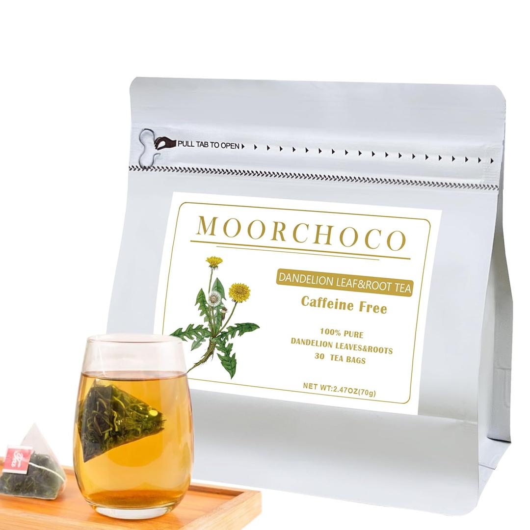 Dandelion Leaf & Root Tea bags, 30 Teabags,70g - Natural Dandelion Herbal Tea - Non-GMO - Caffeine-free (EXP 01/01/27)