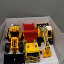 JOYIN 3 Pack Construction Toy - Excavator, Dump Truck and Loader, Moveable Claw & Lifting Back, Construction Truck Toy, Birthday Gift for Toddler Boys Kids