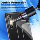 2+2 Pack Tempered Glass Screen Protector for Samsung Galaxy A14 5G 2023 with Camera Lens Protector, Ultra HD, 9H Hardness, Case Friendly