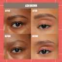 Maybelline Build-A-Brow 2-in-1 Brow Pen and Sealing Eyebrow Gel, Eyebrow Makeup for Real-Looking, Fuller Brows, Ash Brown, 1 Count
