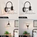 HDDFL Wall Scones Matte Black Wall Lighting Fixture Modern Indoor Lamp for Bedroom Living Room Door Header