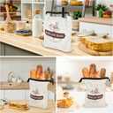 Sourdough Reusable Bread Storage Bags: Homemade Loaf Cotton Extra Large Bag - Plastic Lined Linen Cloth Organic Container with Wrap Cover - Baker Gift Sour Dough Tools to Keep Food Fresh Freezer