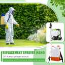 Enhon Replacement Sprayer Wand Compatible with PetraTools & Greenworks, Retractable 29" Stainless Steel Pump Action Pressure Sprayer with Adjustable Nozzle, Trigger Wand & Hose