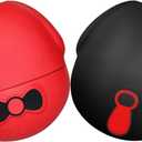 Yipetor 2P Dog Wobbly Toys, Frozen Treat Toy, Long-Lasting Interactive Dog Toy to Keep Your Pup Distracted, Dog Slow Feeder for Healthy Eating -for Large Dogs (Red+Black)