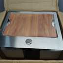 15x13 Inch Drop in Bar Sink, Upgraded Thickened SUS304 Stainless Steel Kitchen Sink, Brushed Finish Anti-Scratch Basin Complete with Cutting Board and Drain Assembly for Small Home Wet Bar