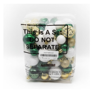 Annecy Christmas Tree Ornaments - Shatterproof Christmas Ball Ornaments Set for Holiday, Wreath & Party Decorations (Multi-Size, Red, Green, Gold)