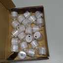 SupBri 24 Pack Flameless Tea Lights Candles Battery Operated, Crystal Led Tealight Candles,Votive Electric Fake Candles for Valentines Wedding Diwali Christmas Decorations