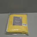 WEST LAKE Yellow Water Resistant Fabric Shower Curtain Yellow and Off White Color Block Bath Room Curtain for Hotel Bathroom 72 Inches Long, Grommet Top,NO Hook,70x72 inch