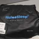 Huloo Sleep Kids Weighted Blanket Twin 5lbs (36"48",Navy Blue) Breathable Soft Minky Weighted Throw Blanket for All Season,Heavy Blanket with Premium Glass Beads