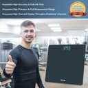 Homebuds Bathroom Scale for Body Weight, High Precision 0.1lb by Professional Factory Since 2001, Weight Scale LED Display and Step-On, 3*AAA Batteries Included, 400lb/182kg, Blue