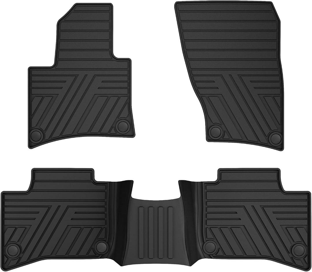 TTX LIGHTING Floor Mats for Porsche Cayenne 2011-2018, Obsidian Black