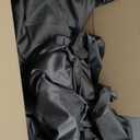 SMILETIME Dark Grey 72 in Long Velvet Curtains with Rod Pocket, Super Soft Privacy Noise Reducing Light-Filtering Velvet Drapes for Living Room Bedroom, 2 Panels, 52 x 72 inches