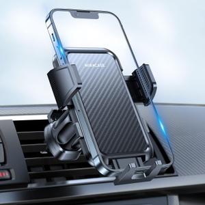 Miracase 2025 Upgrade Universal Car Phone Holder Mount for Air Vent, Sturdy and Thick Case Friendly Hands-Free Mount for iPhone, Samsung, and All Smartphones (Graphite)