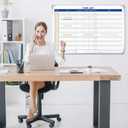 Lincia Large Dry Erase Task List 36 x 24 Inch Erasable Task Planner White Board for Wall Big Whiteboard Employee Assignment Tracker for Office Managing and Tracking Tasks to Increase Productivity