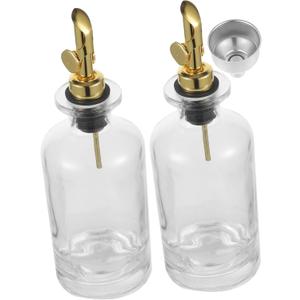 Alipis 1 Set Glass Olive Oil Dispenser Bottle with Drip Spout Versatile Kitchen Storage for Oils Soy Sauce Vinegar and Dressings Modern Design for Tidy Cooking Spaces