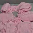 Folding Chair Covers - Spandex Universal Slipcovers, 6 PCS Light Pink for Banquet & Wedding Events