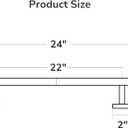 USHOWER Brushed Nickel Towel Bar, 22-Inch Towel Racks for Bathroom | Thicken SUS304 Stainless Steel Towel Rod, Towel Holder Wall-Mounted, Modern Home Decor (Total Length 24-Inch)