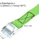 uxcell Tie Down Strap Cam Buckle Lashing Strap 1" x 5Ft 550lb 250Kg Load Polypropylene for Moving Securing Cargo, Green, Pack of 4