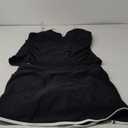 Women Tankini Swimsuits with Skirt - Two Piece Bathing Suits with Pockets Tummy Control V-Wire Swimwear 2025 (X-Large, Black White)