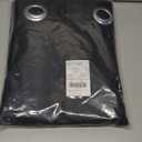 NICETOWN Pitch Black Solid Thermal Insulated Grommet Blackout Curtains/Drapes for Bedroom Window (2 Panels, 42 inches Wide by 63 inches Long, Black)