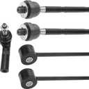 X AUTOHAUX 6 Pcs Front Suspension Kit Inner Outer Tie Rod Ends Front Sway Bar Link for Jeep Grand Cherokee 2005-2010 No.EV80782/K80861/ES80643/ES80644