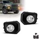 SPIEGEER Fog Lights Assembly For 2016 2017 2018 2019 2020 2021 2022 Toyota Tacoma Replacement Fog Lamps with Wiring & Switch H16 12V 19W Halogen Bulb Clear Lens