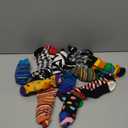 Men's Dress Funny Crazy Colorful Novelty Combed Cotton Crew Socks 12 Pack