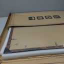 22x28 Frame Set of 2, Rustic Brown Wood Style - Display 18x24 Picture Frame with Mat or 22 x 28 Poster Frame without Mat, Wall Mounting Horizontal and Vertical