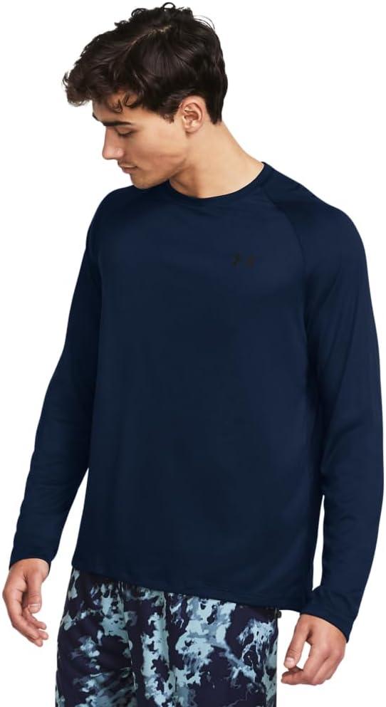Under Armour Men's Tech 2.0 Long-Sleeve T-Shirt ((410) Academy / / Black)