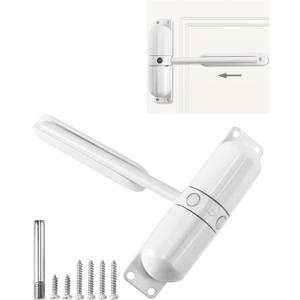 QWORK Safety Spring Door Closer, Used on Doors Up to 150 Lbs, Easy to Install to Convert Hinged Doors to Self-Closing