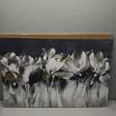 Yelash Living Room Flower Canvas Wall Art Black and White Floral Painting with Gold Pictures for Home Bedroom Decor 36 x 24 inch