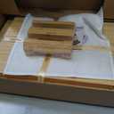 Bamboo Cutting Boards Set with Stand - 3 Piece Charcuterie Board with Handle, Truly Glue Free, Non Toxic Wood Chopping Serving Boards for Kitchen Gift Set - Dishwasher Safe [New 2026 Upgrade], 17"L x 12"W