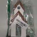 VHC Brands Brown Roof White Church Wooden Figurine 8x4x1