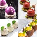 3D Ball Shape Sphere Silicone Molds,Baking Mold for Mousse Cake,Silicone Mold for Baking Cakes, French Dessert for Pastry Chocolate,Soap and Ice Cream