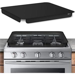 FLASLD Fireproof Soft Gas Stove Burner Cover Fabric Mat - Foldable Easy Clean Gas Stove Protector - Anti Dust Stove Covers - Washable Stove Guard Top Protector - 20×24 inch