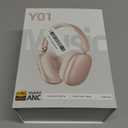 Wentronic Y01 Wireless Noise Canceling Headphones Bluetooth 5.3 Over Ear Headphones with Microphone, Hi-Res Audio, 48H Playtime, Foldable Comfortable Earpads,Compatible with iOS,Android,PC, Starlight