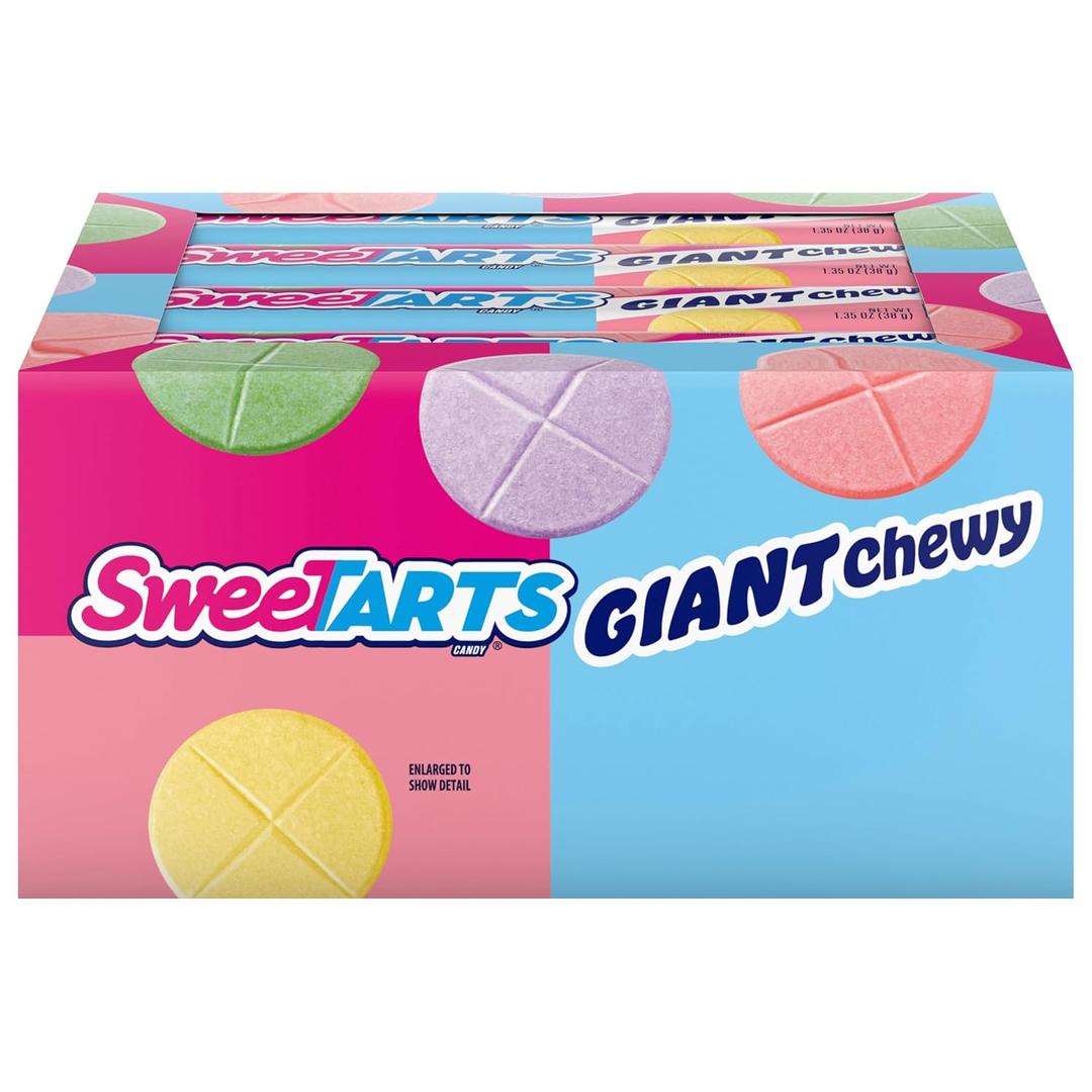 36 x SweeTARTS Giant Chewy Candy, Sweet and Tart, 1.35 oz, 36 count (EXP 06/09/26)