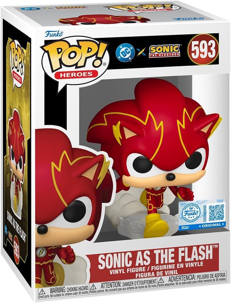 Funko POP! Heroes: Justice League & Sonic - Sonic/Flash Hybrid
Official Video Games Merch - Collectable Vinyl Figurine for Shelf Display - Birthday Gift Idea for Fans and Collectors