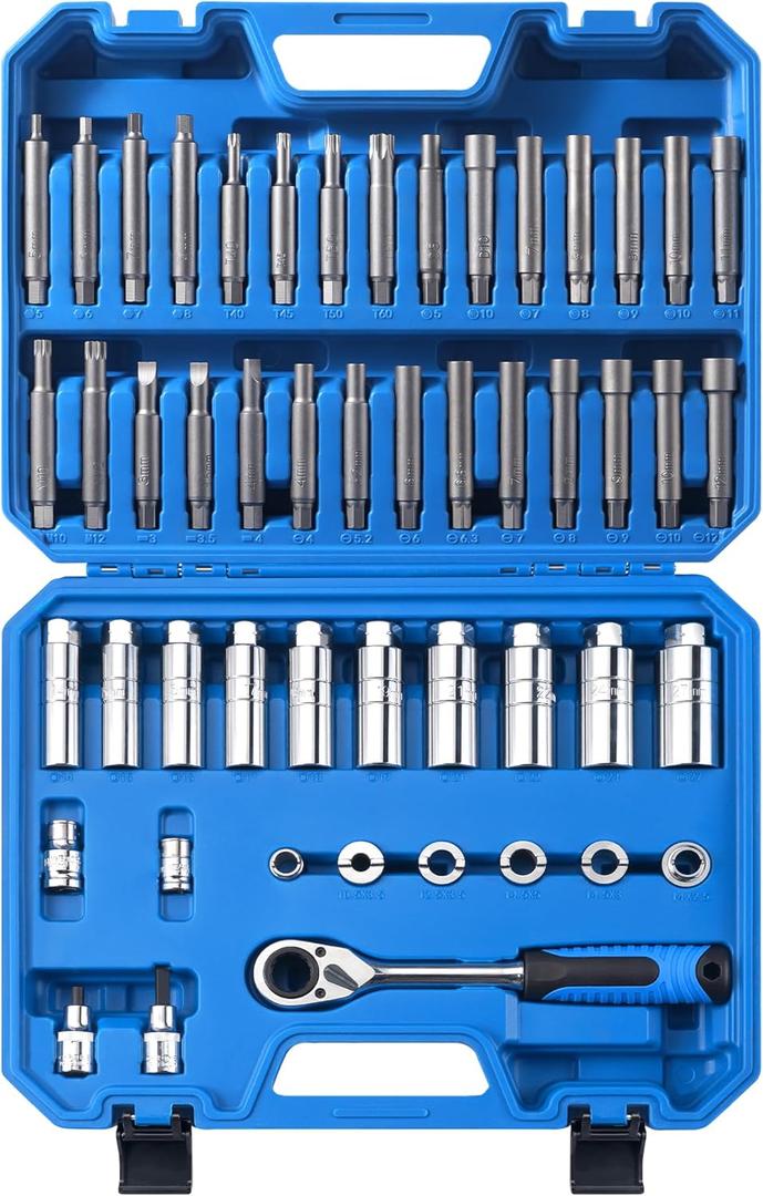 50 PCS Shock Absorber Strut Nut Removal Tool Steering Hub Suspension Strut Nut Socket Set Suspension Strut Spreader Tool Set Socket Wrench Set