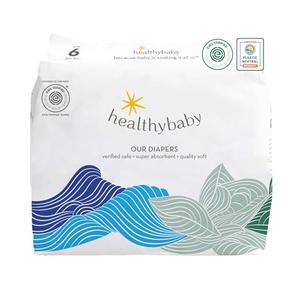 Our Diapers | The First EWG Verified & Microbiome-Friendly Diaper | 12-Hour Leak Protection | Made with Organic Cotton & Plant-Derived Materials | Totally Chlorine Free | Size 6 (32+ lbs) 26 Count