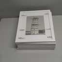 HappyHapi 8x10 Picture Frame Set of 6, 8x10 White Picture Frame Display Pictures 5x7 with Mat or 8x10 Without Mat. Wall Hanging Photo Frame or Tabletop Display Gallery Frame (White)